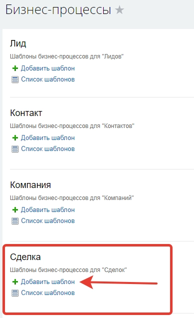 Создание бизнес-процесса в Битрикс24 Создание бизнес-процесса в Битрикс24