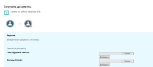 Шаблон бизнес-процесса в Битрикс24 принятия сотрудника на работу