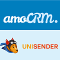 Как настроить интеграцию amoCRM и UniSender в рамках платформы ПИНКИТ. Рисунок